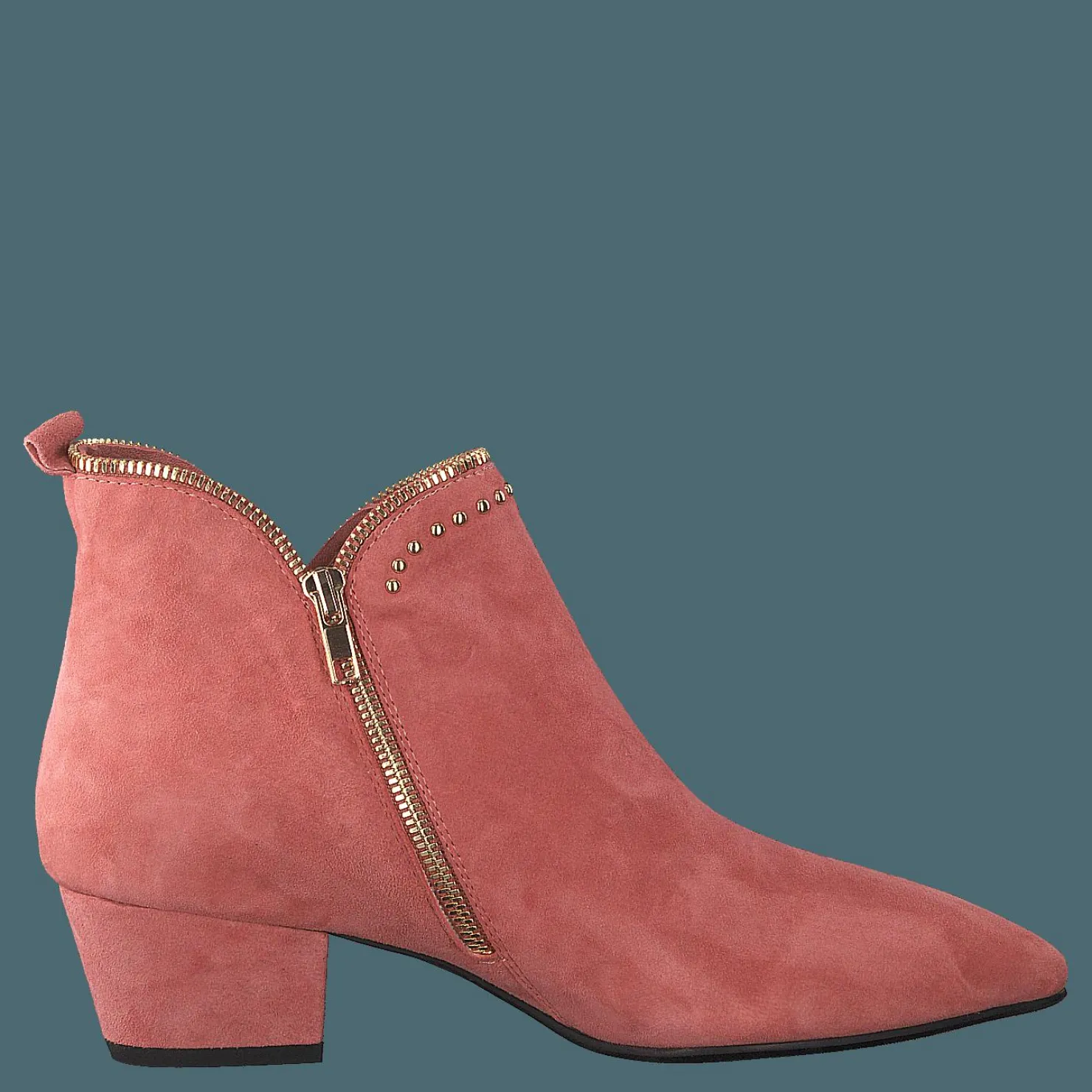 Sofie Schnoor Boot Raw Zip Suede Cher - Cherry Rosa New