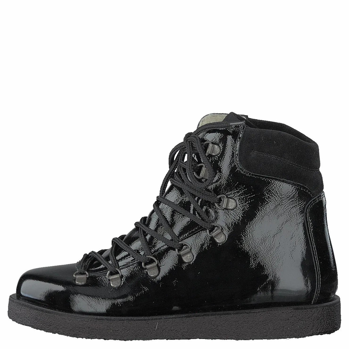 Angulus Boot With Laces And D-rings Black / Black Svart Hot