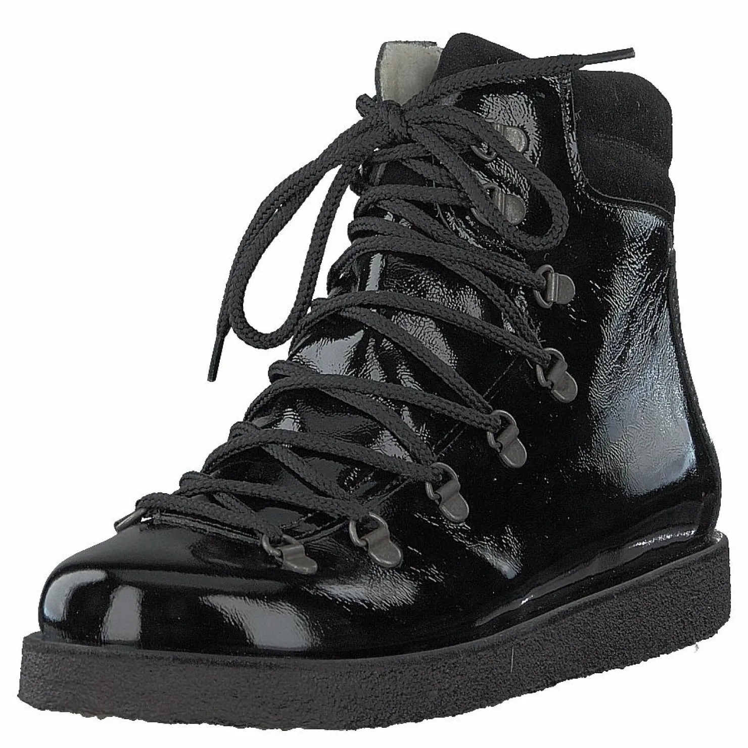 Angulus Boot With Laces And D-rings Black / Black Svart Hot