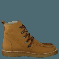 Angulus Boot With Wool Lining And Wide 2580 Camel Brun
