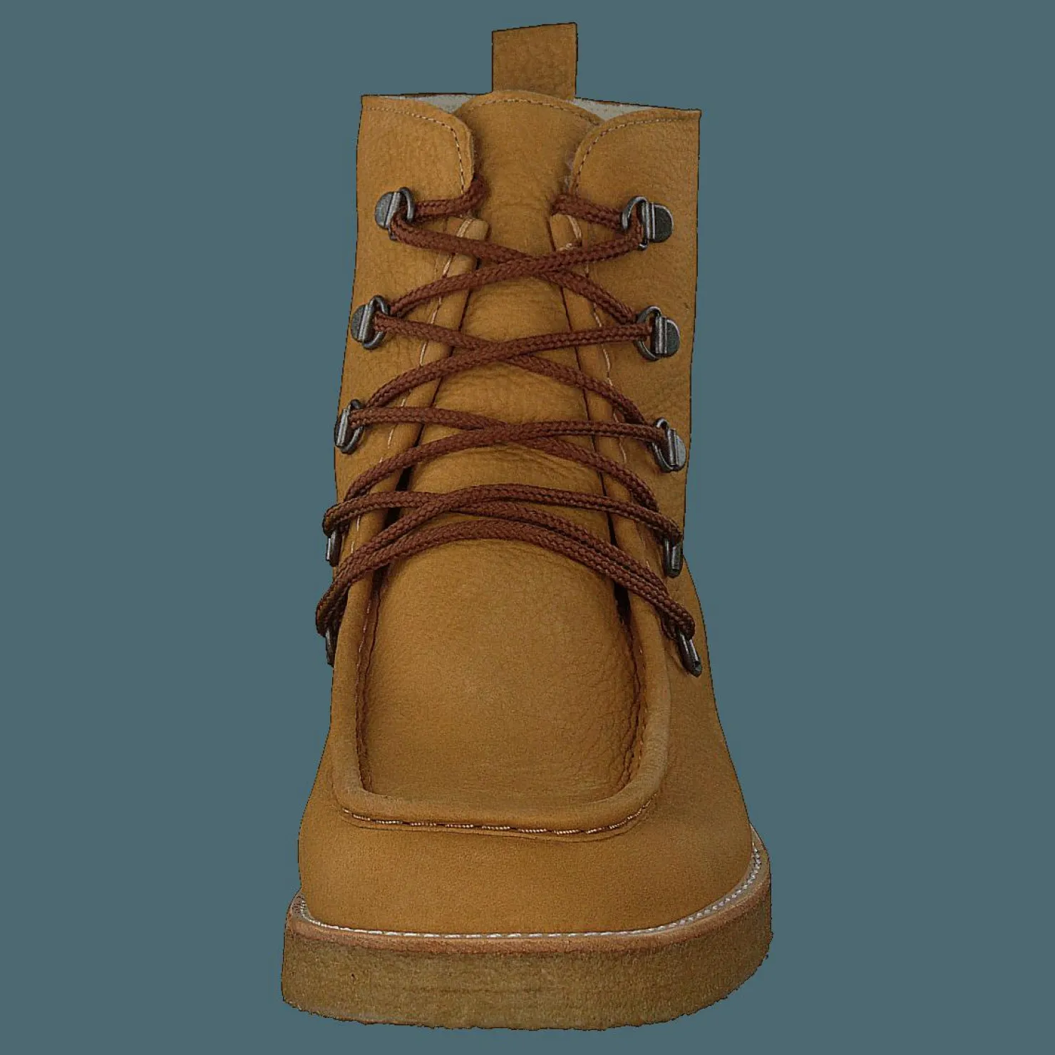 Angulus Boot With Wool Lining And Wide 2580 Camel Brun