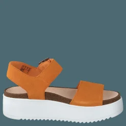 Clarks Botanic Strap Amber Suede Orange Hot