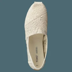 Toms Botanical Lace Natural Beige New