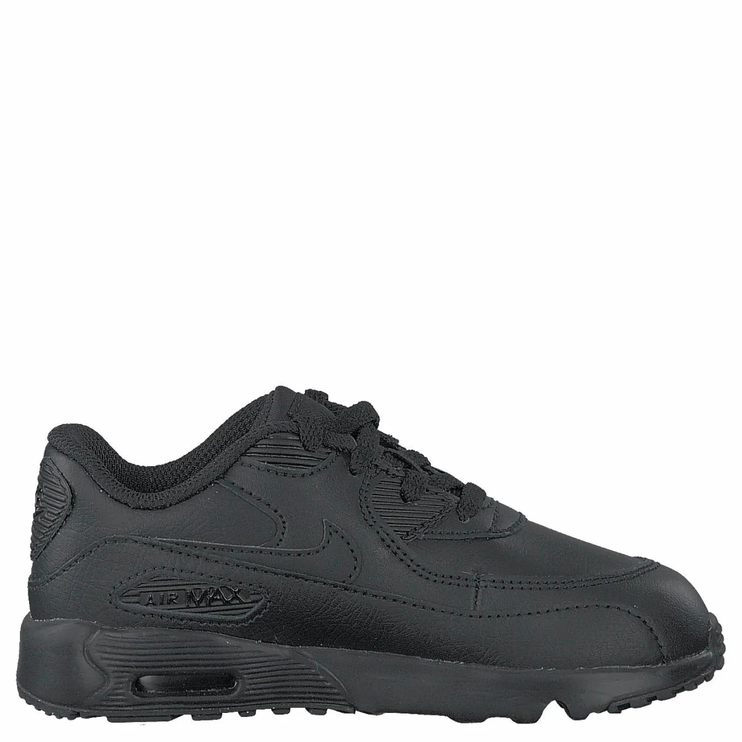 Nike Boys' Air Max 90 Leather TD Kids Black/black Svart Hot