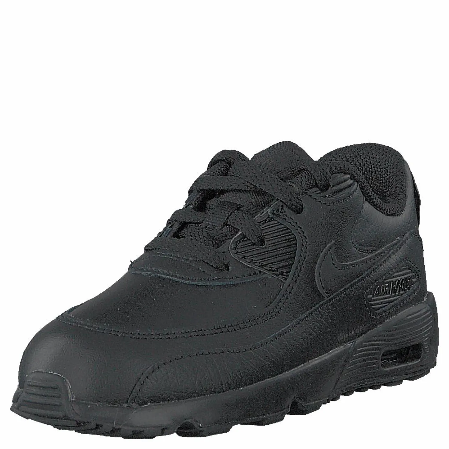 Nike Boys' Air Max 90 Leather TD Kids Black/black Svart Hot