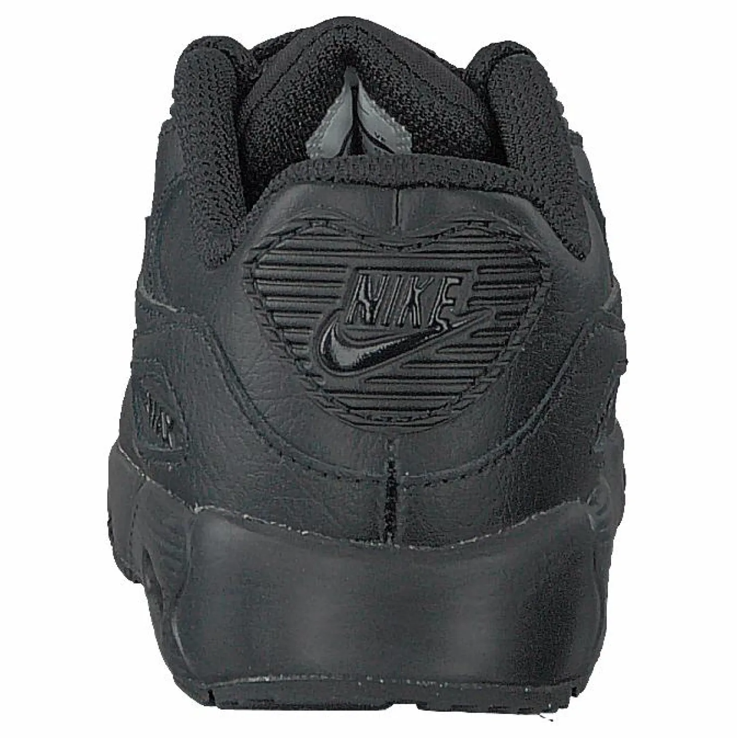 Nike Boys' Air Max 90 Leather TD Kids Black/black Svart Hot
