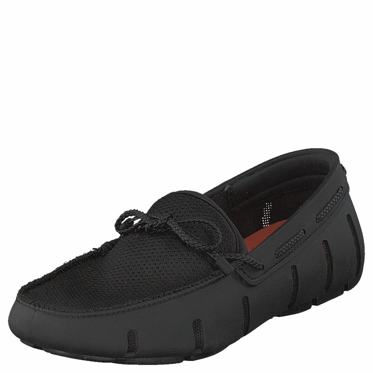 Swims Braided Lace Loafer Black Svart New