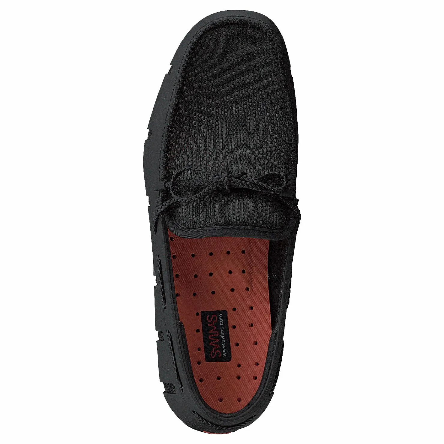 Swims Braided Lace Loafer Black Svart New