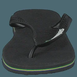 Havaianas Brasil Logo Black/Black Svart Hot