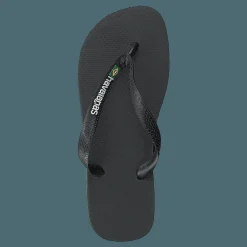 Havaianas Brasil Logo Black/Black Svart Hot