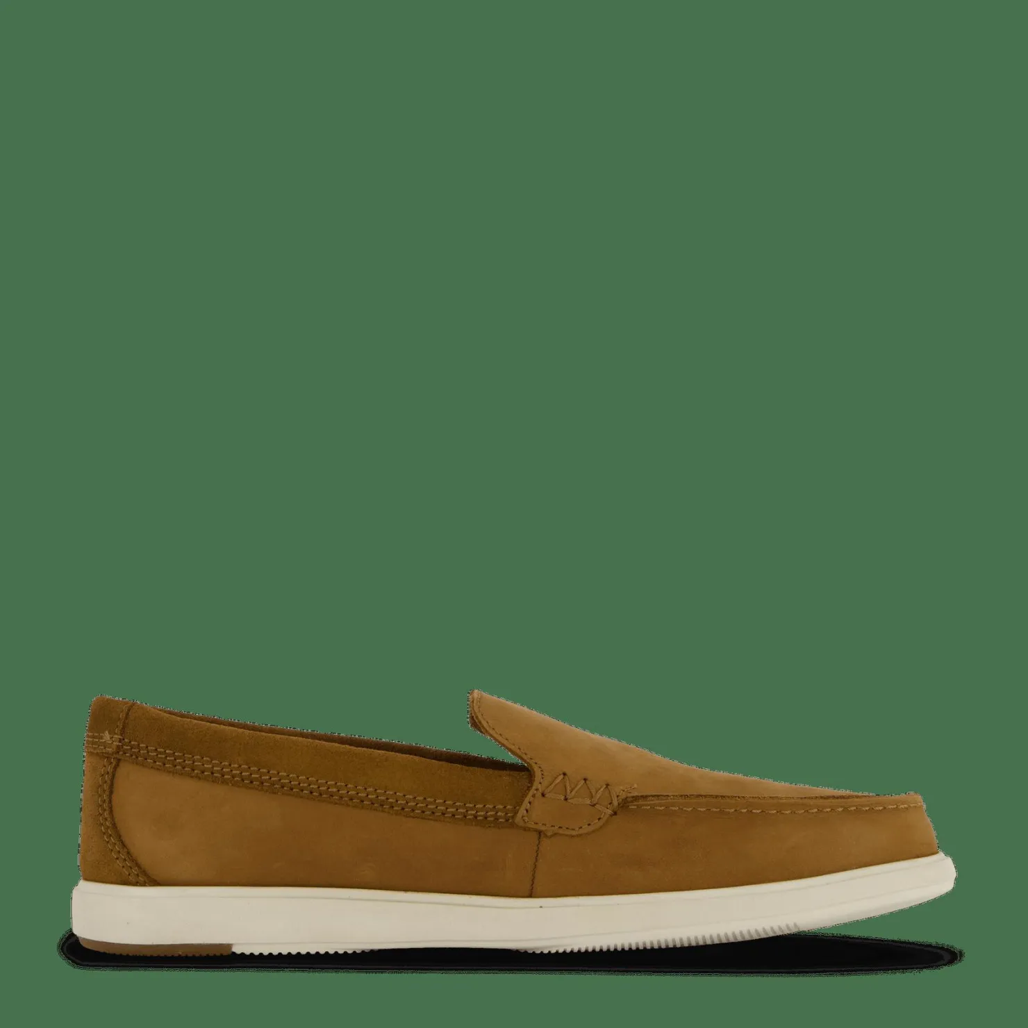 Clarks Bratton Loafer Dark Tan Nubuck Brun Discount