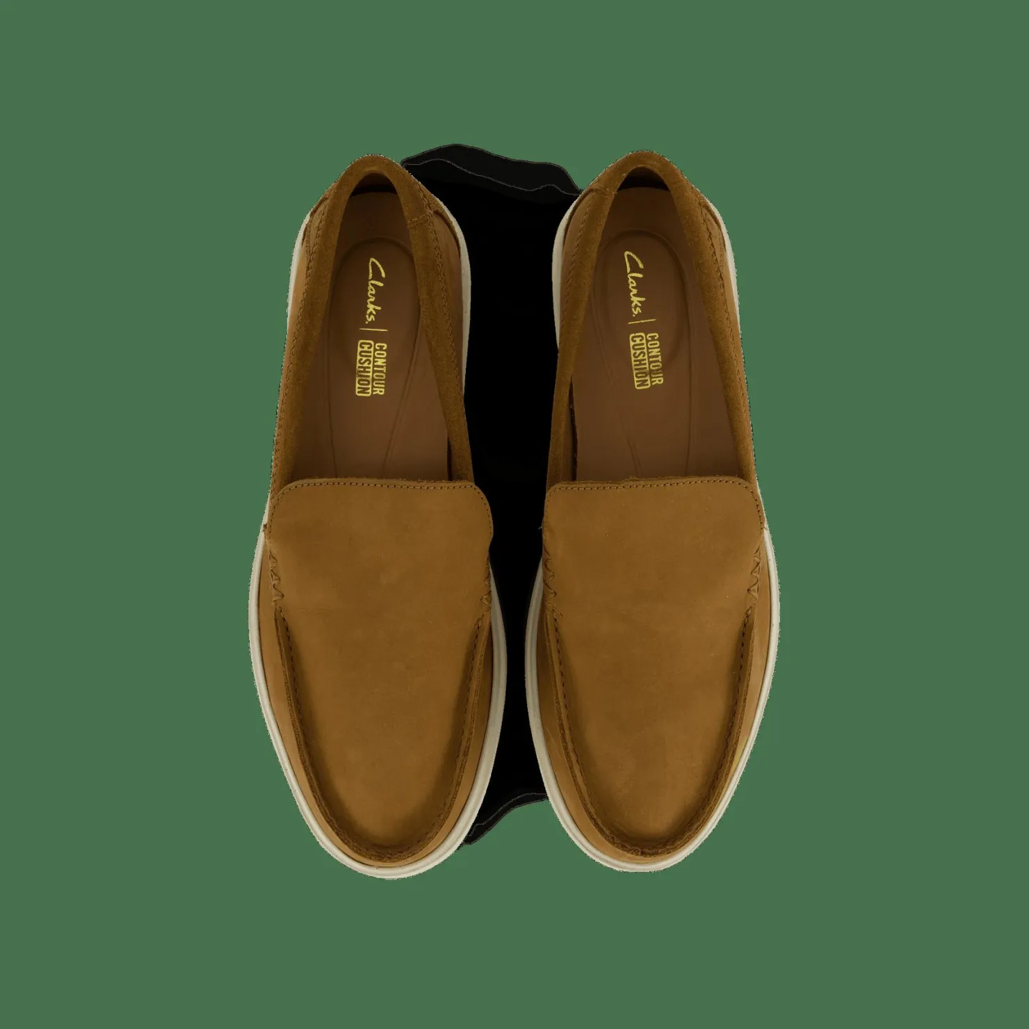 Clarks Bratton Loafer Dark Tan Nubuck Brun Discount