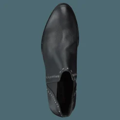 Steve Madden Cade Bootie Black Leather Svart Sale
