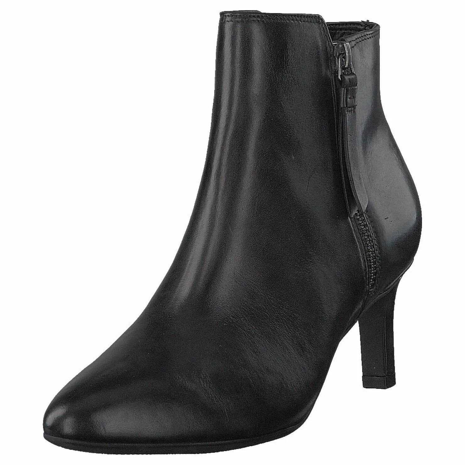 Clarks Calla Blossom Black Leather Svart Online
