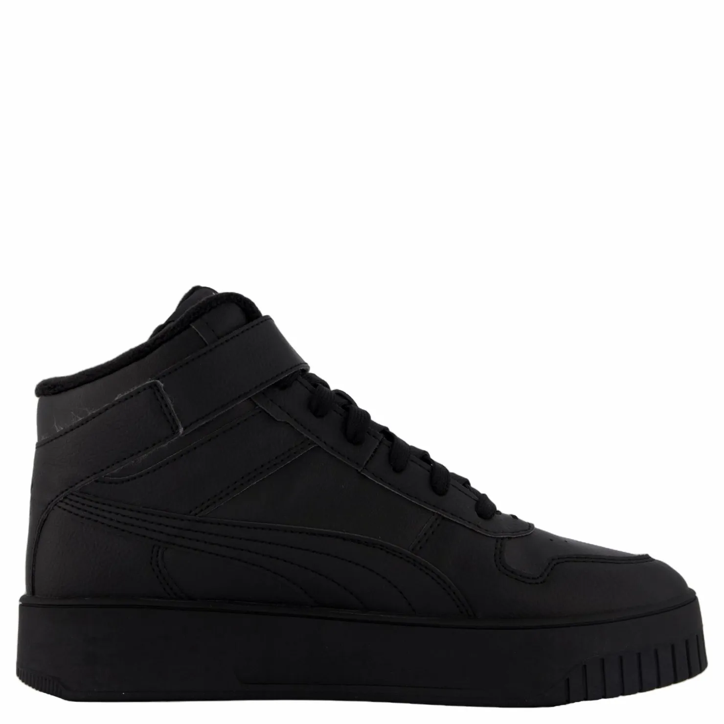 Puma Carina Street Mid Wtr Black- Black- Sil Svart New