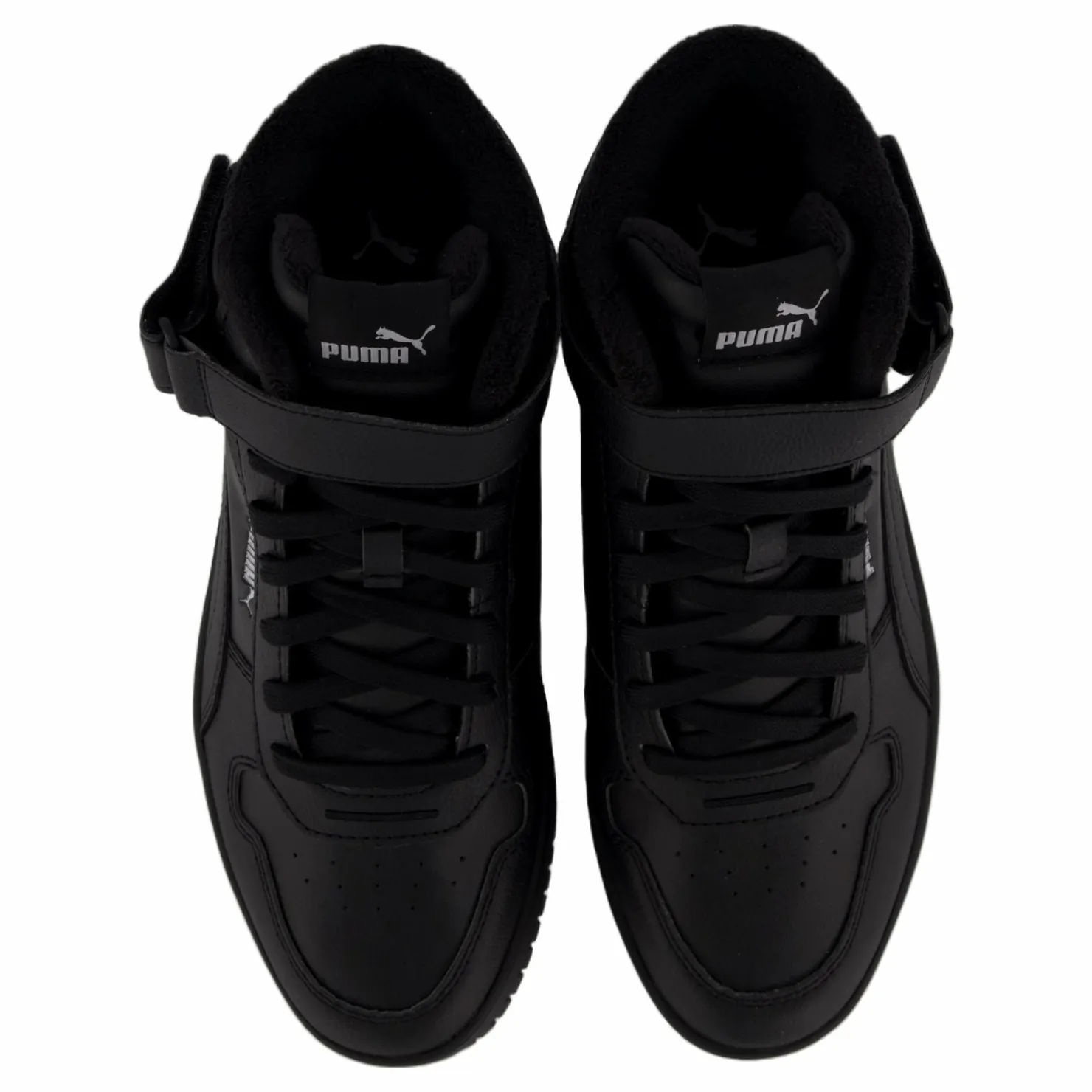 Puma Carina Street Mid Wtr Black- Black- Sil Svart New