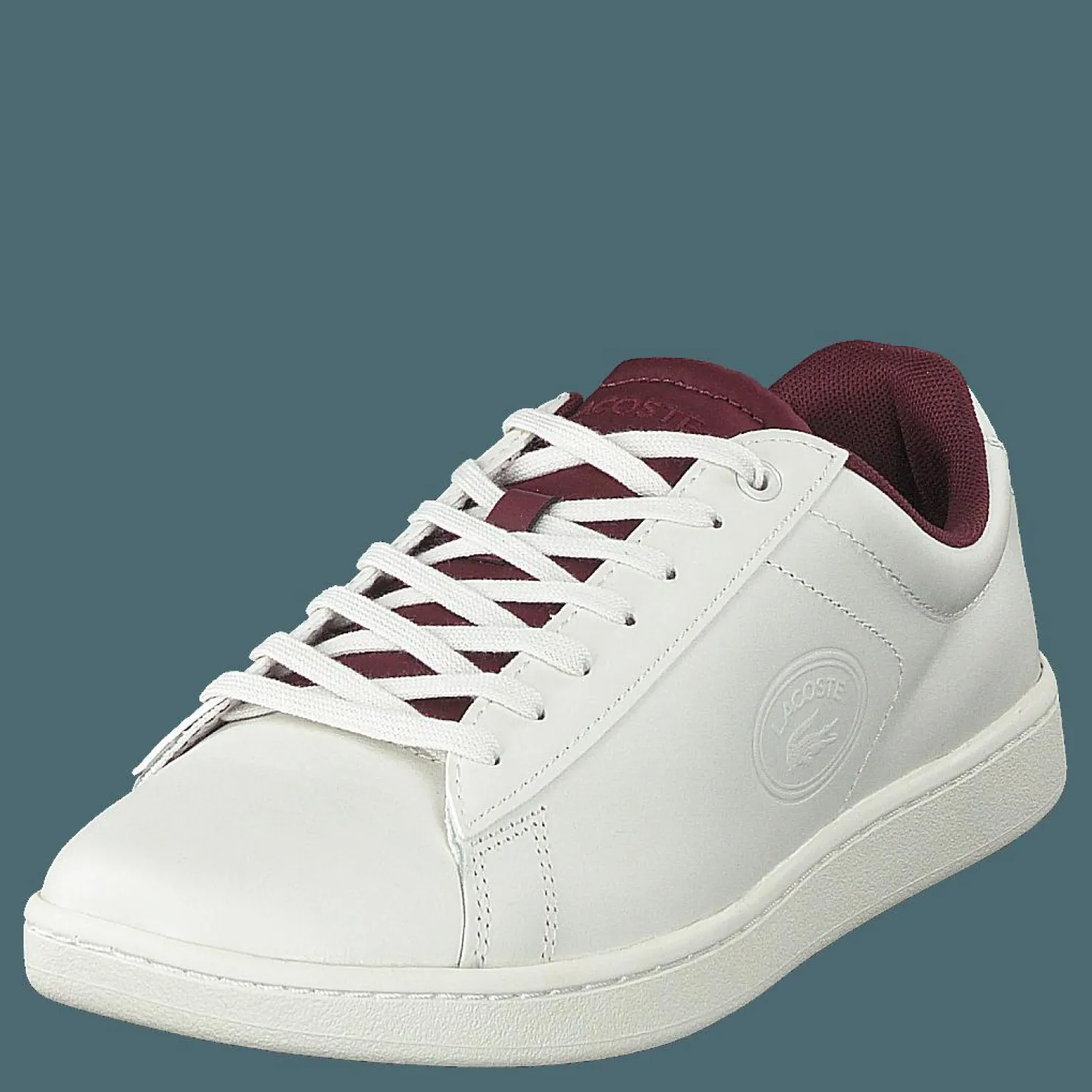 Lacoste Carnaby Evo 418 2 Off Wht/burg Vit Clearance