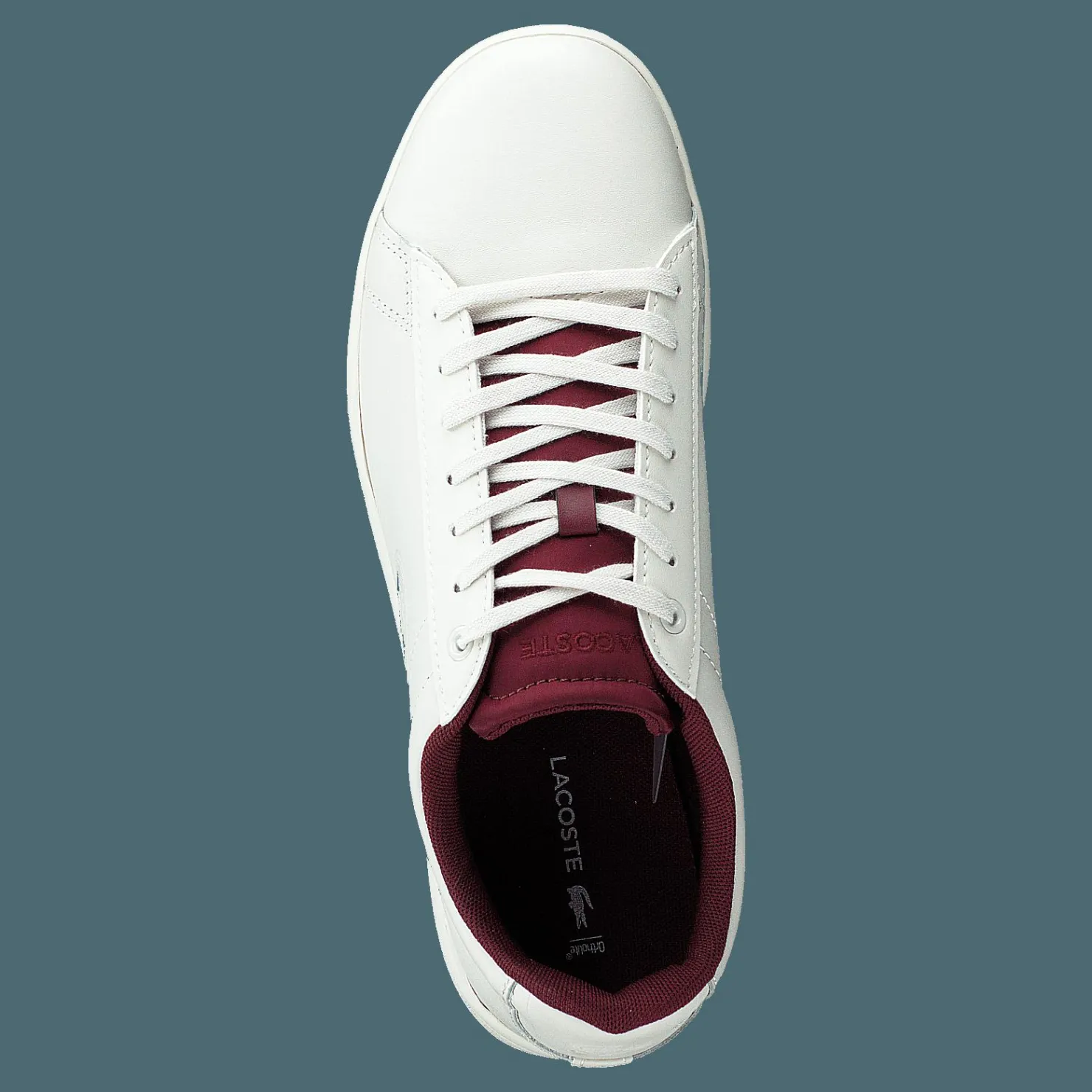 Lacoste Carnaby Evo 418 2 Off Wht/burg Vit Clearance