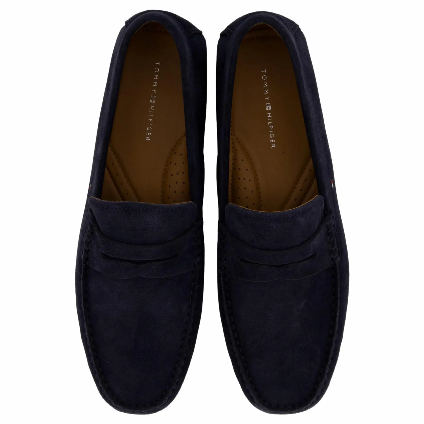 Tommy Hilfiger Casual Hilfiger Suede Driver Blå Best