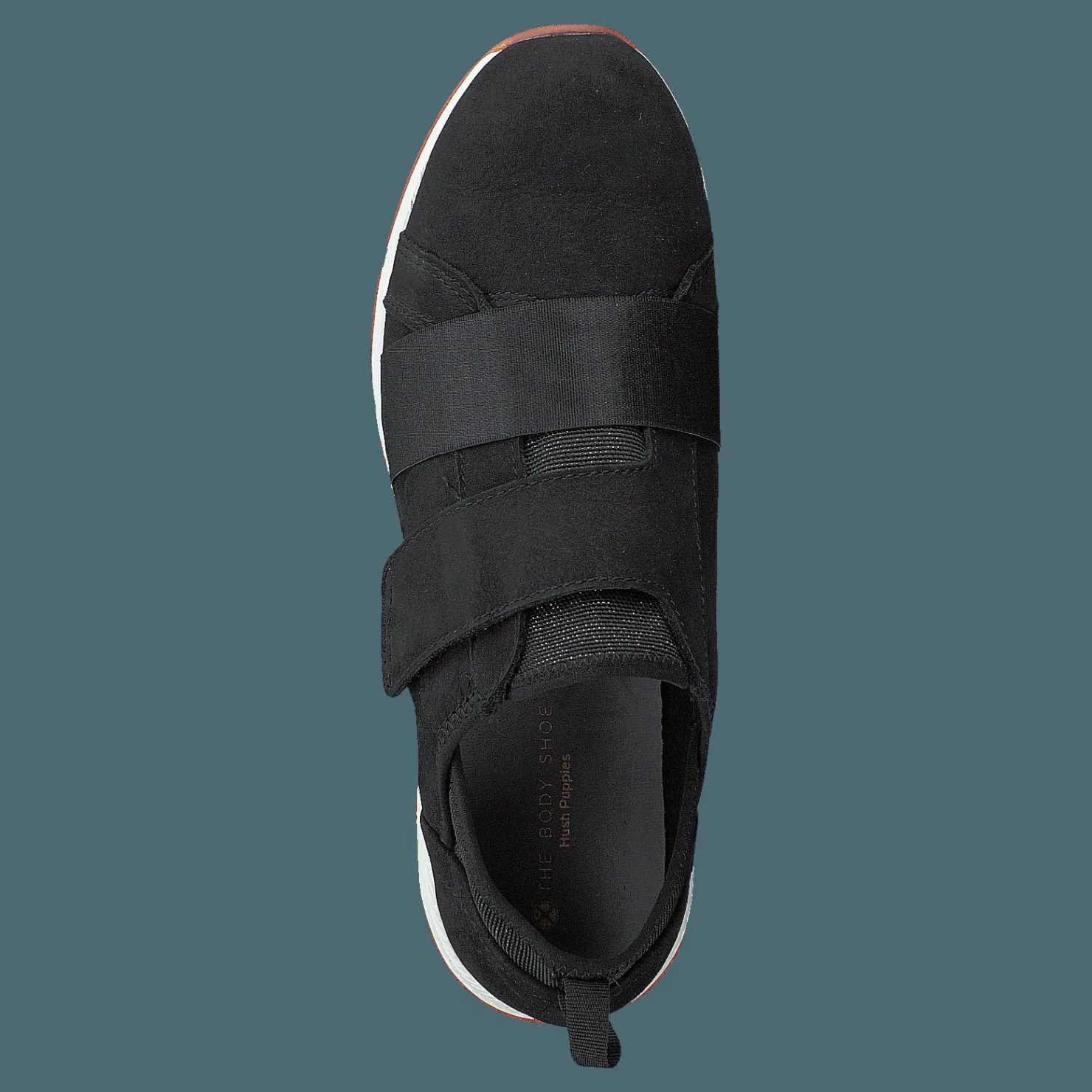 Hush Puppies Cesky Strap Slip On Black Nubuck Svart Discount
