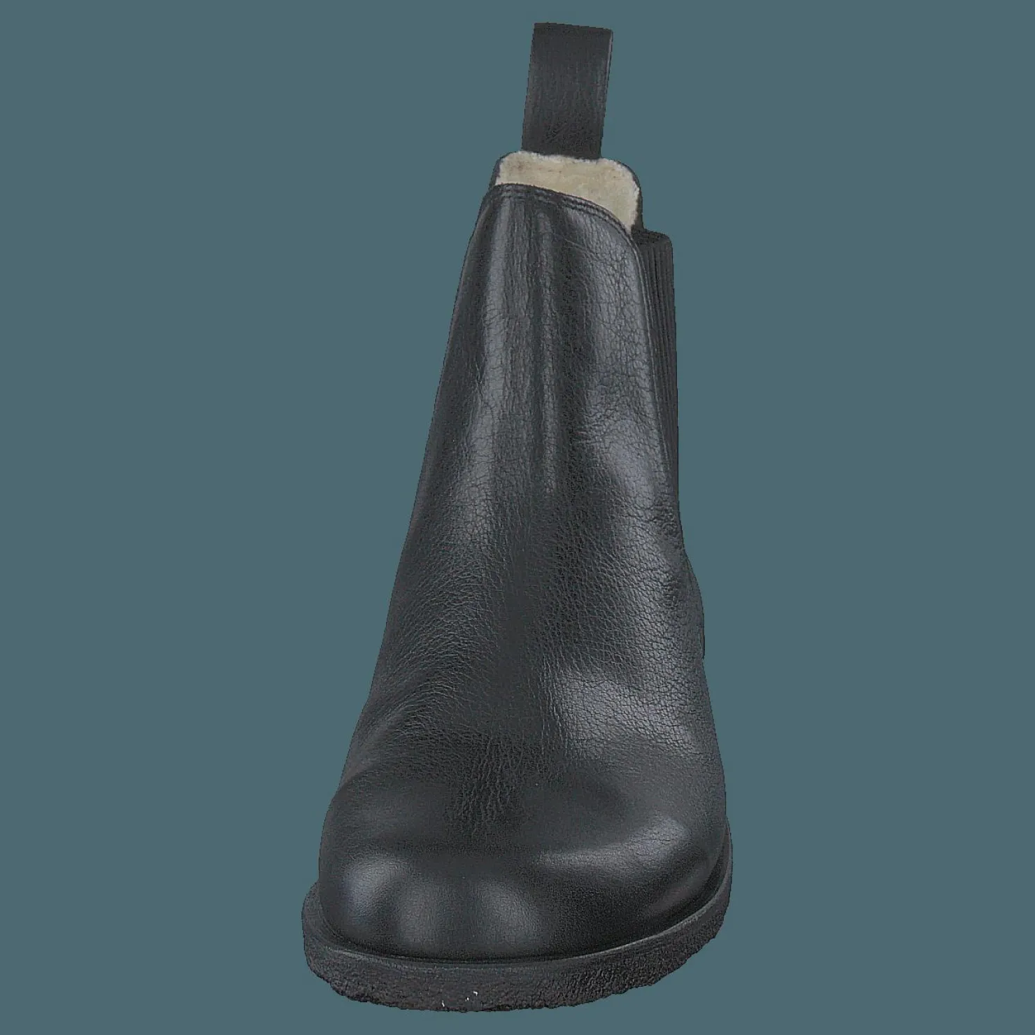 Angulus Chelsea boot with wool lining Black/Black Svart Sale