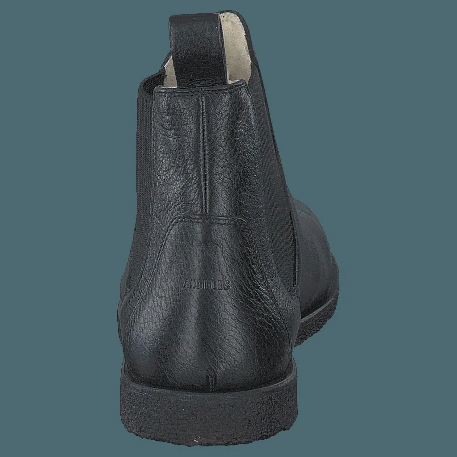 Angulus Chelsea boot with wool lining Black/Black Svart Sale
