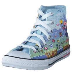 Converse Chuck Taylor All Star Hi Light Blue/cream Blå Discount