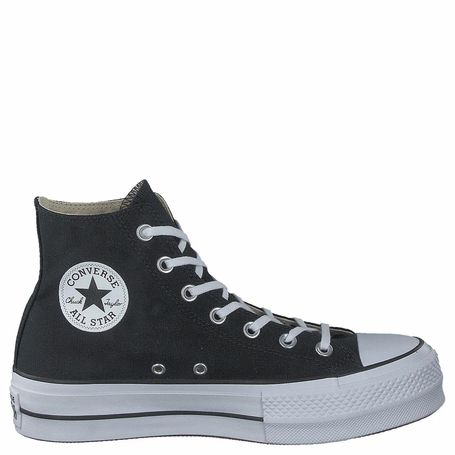 Converse Chuck Taylor All Star Lift Black/white/white Svart Hot