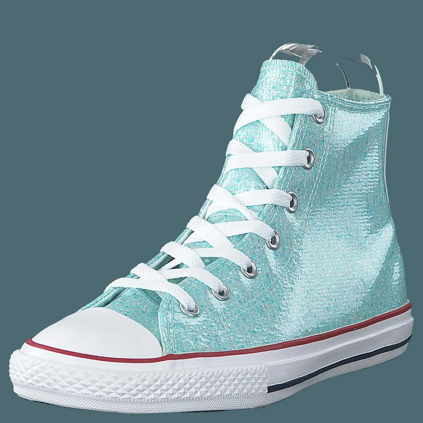 Converse Chuck Taylor Hi Sparkle Teal Tint Grå Discount