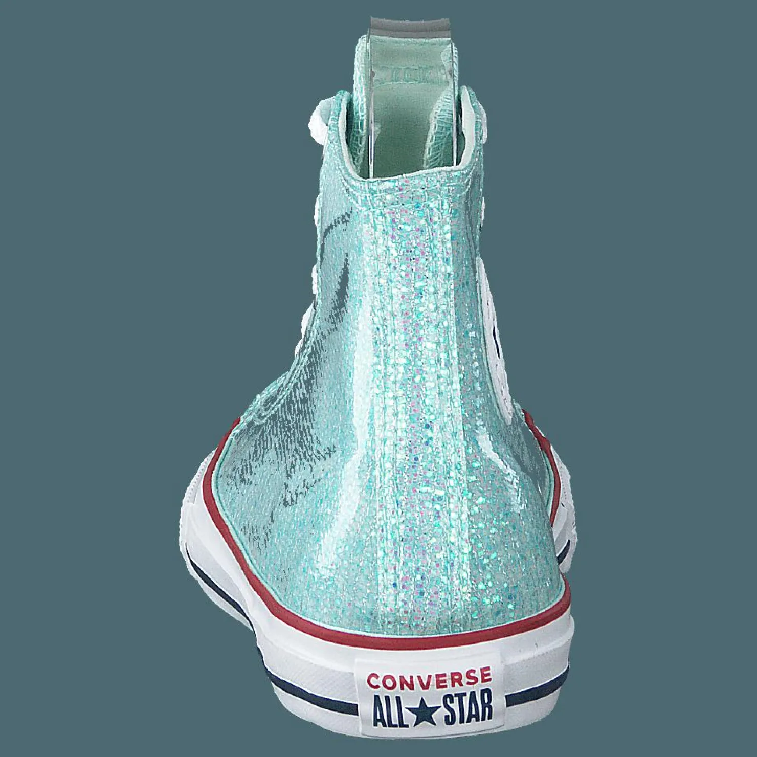 Converse Chuck Taylor Hi Sparkle Teal Tint Grå Discount