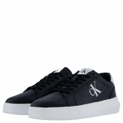 Calvin Klein Chunky Cupsole Mono Lth Black/bright White Svart New