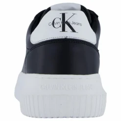 Calvin Klein Chunky Cupsole Mono Lth Black/bright White Svart New