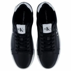 Calvin Klein Chunky Cupsole Mono Lth Black/bright White Svart New