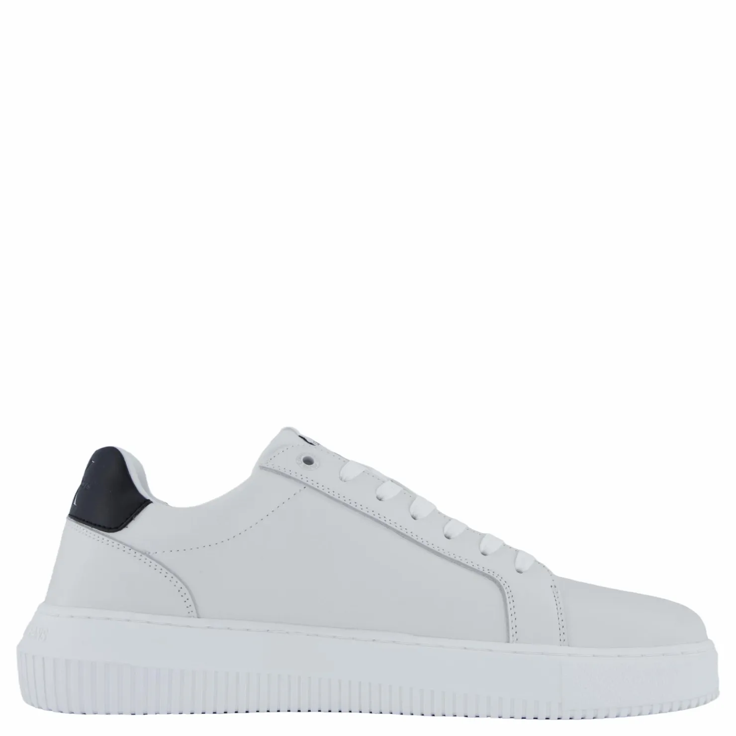 Calvin Klein Chunky Cupsole Mono Lth Bright White/black Vit Hot