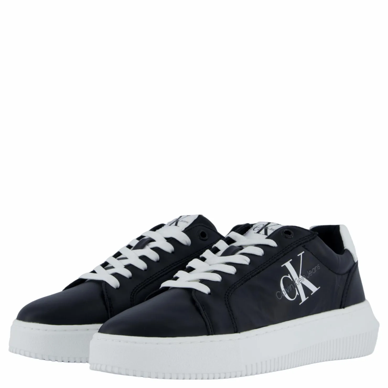 Calvin Klein Chunky Cupsole Mono Lth Wn Black Svart Best