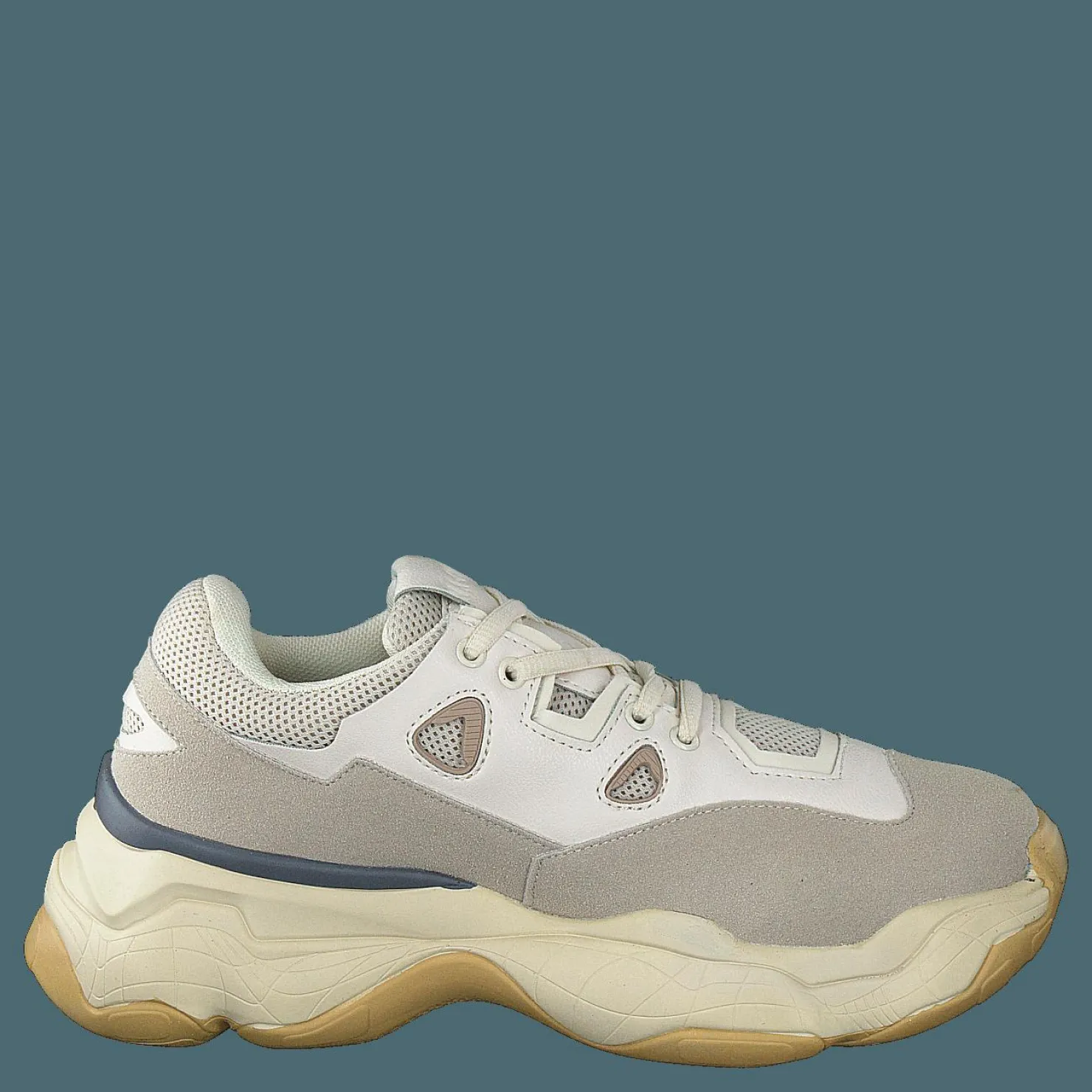 NA-KD Chunky Graphic Sole Trainers Nude Beige