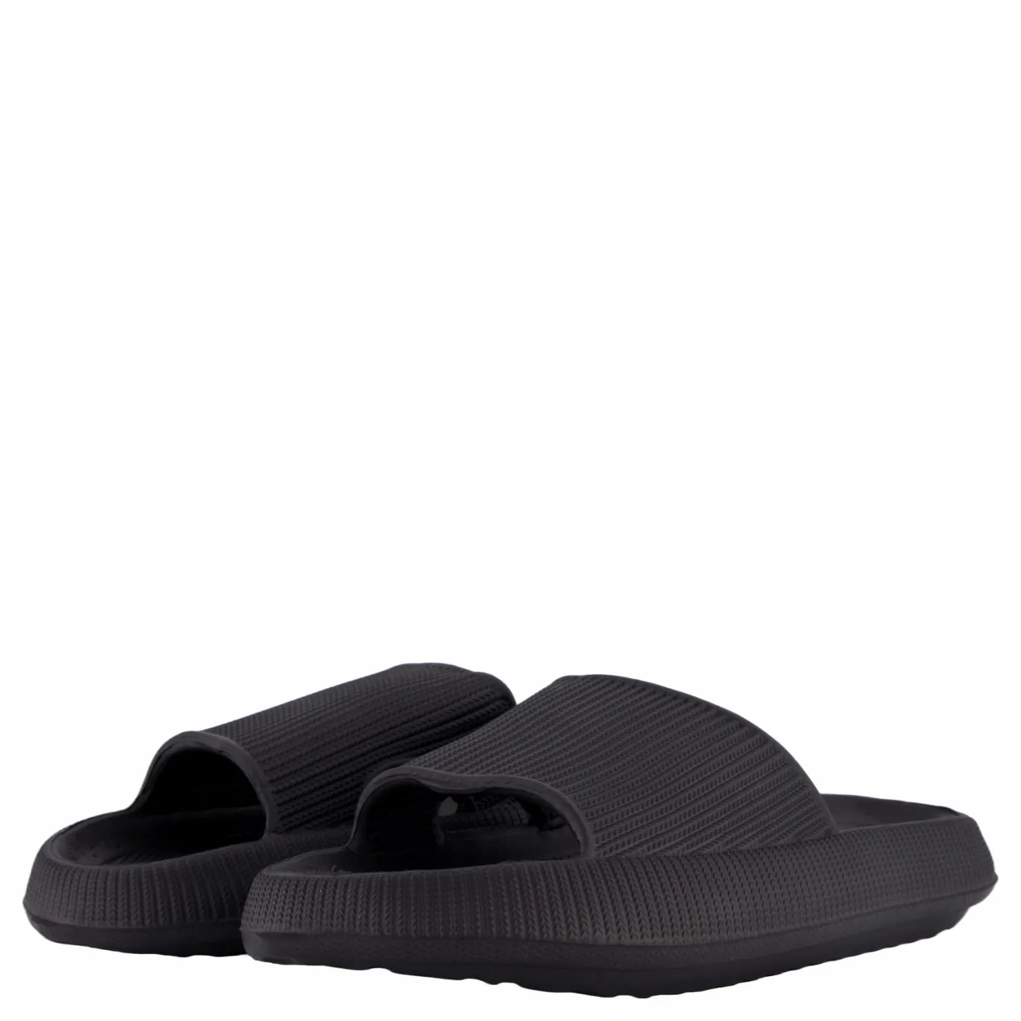 Exani Chunky Slipper Black Svart New