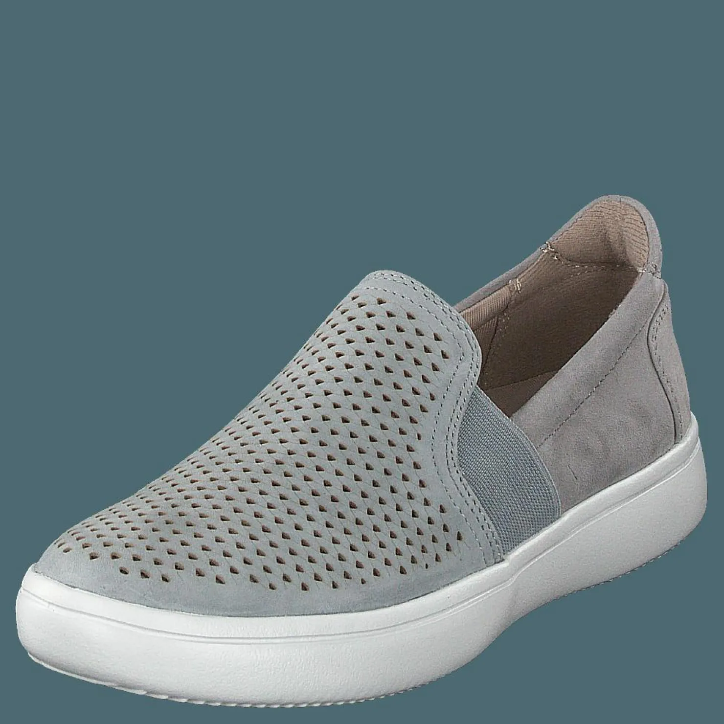 Rockport Cl Ariell Goreslipon Grey/blue Kid Suede Grå Online