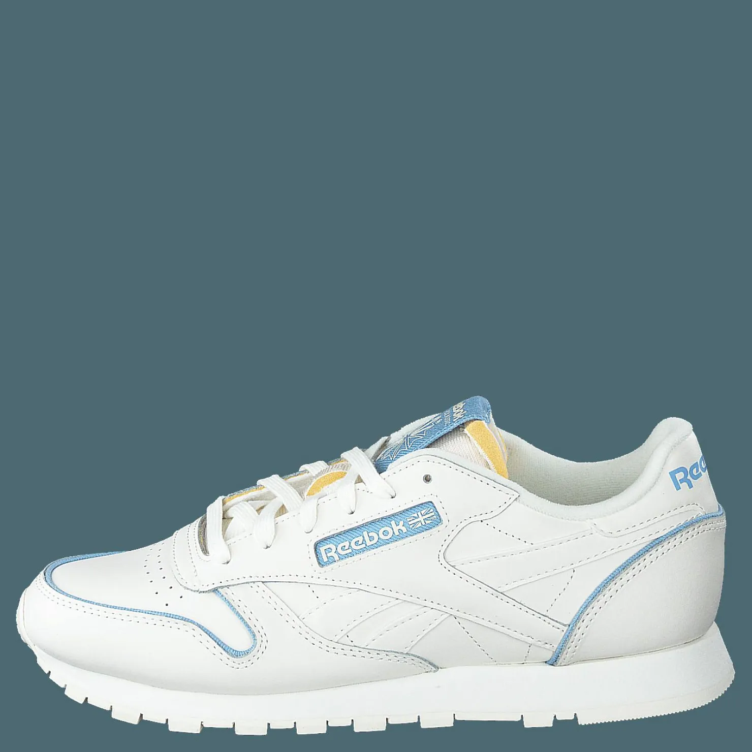 Reebok Classic Cl Lthr Chalk/chalk/washed Indigo Vit New