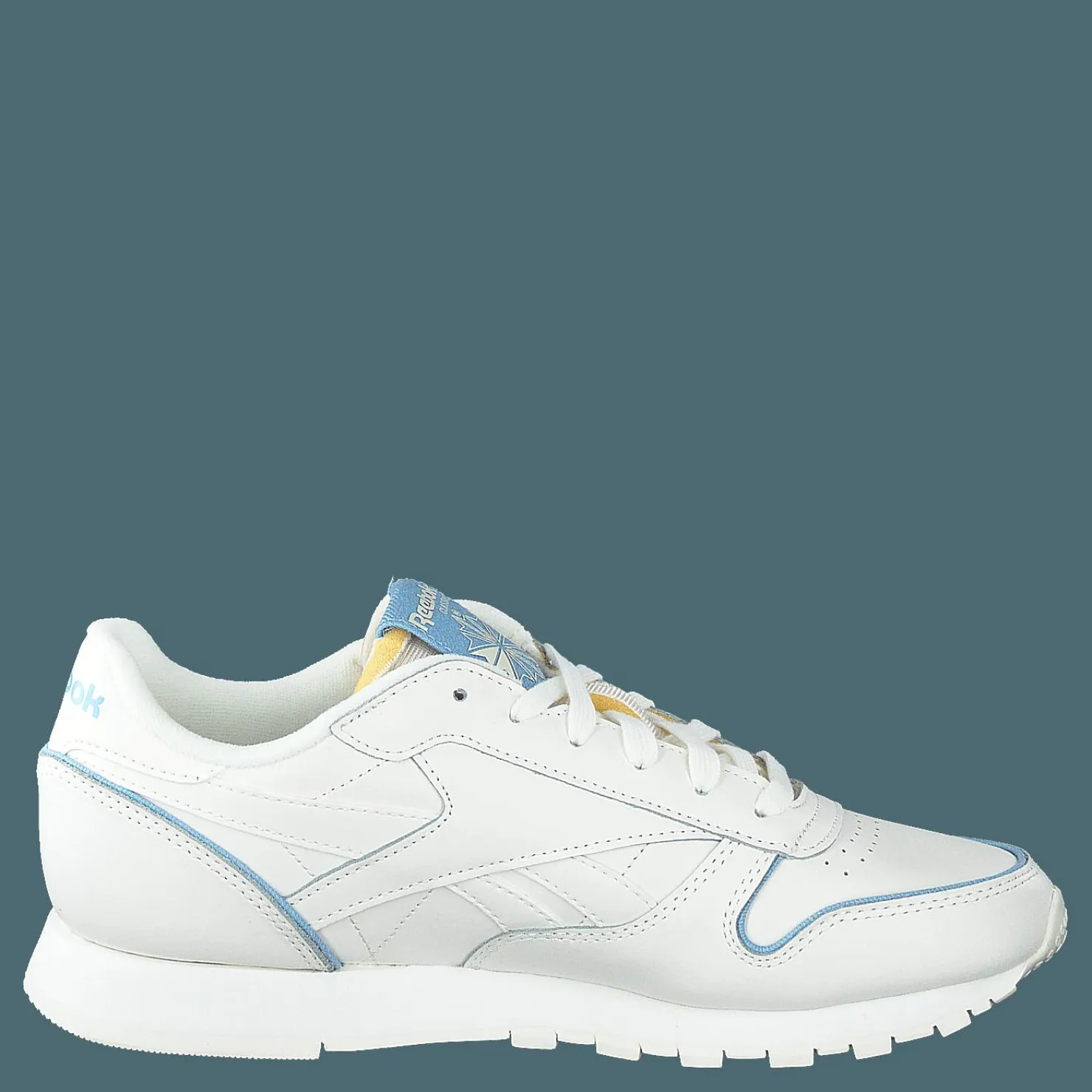 Reebok Classic Cl Lthr Chalk/chalk/washed Indigo Vit New