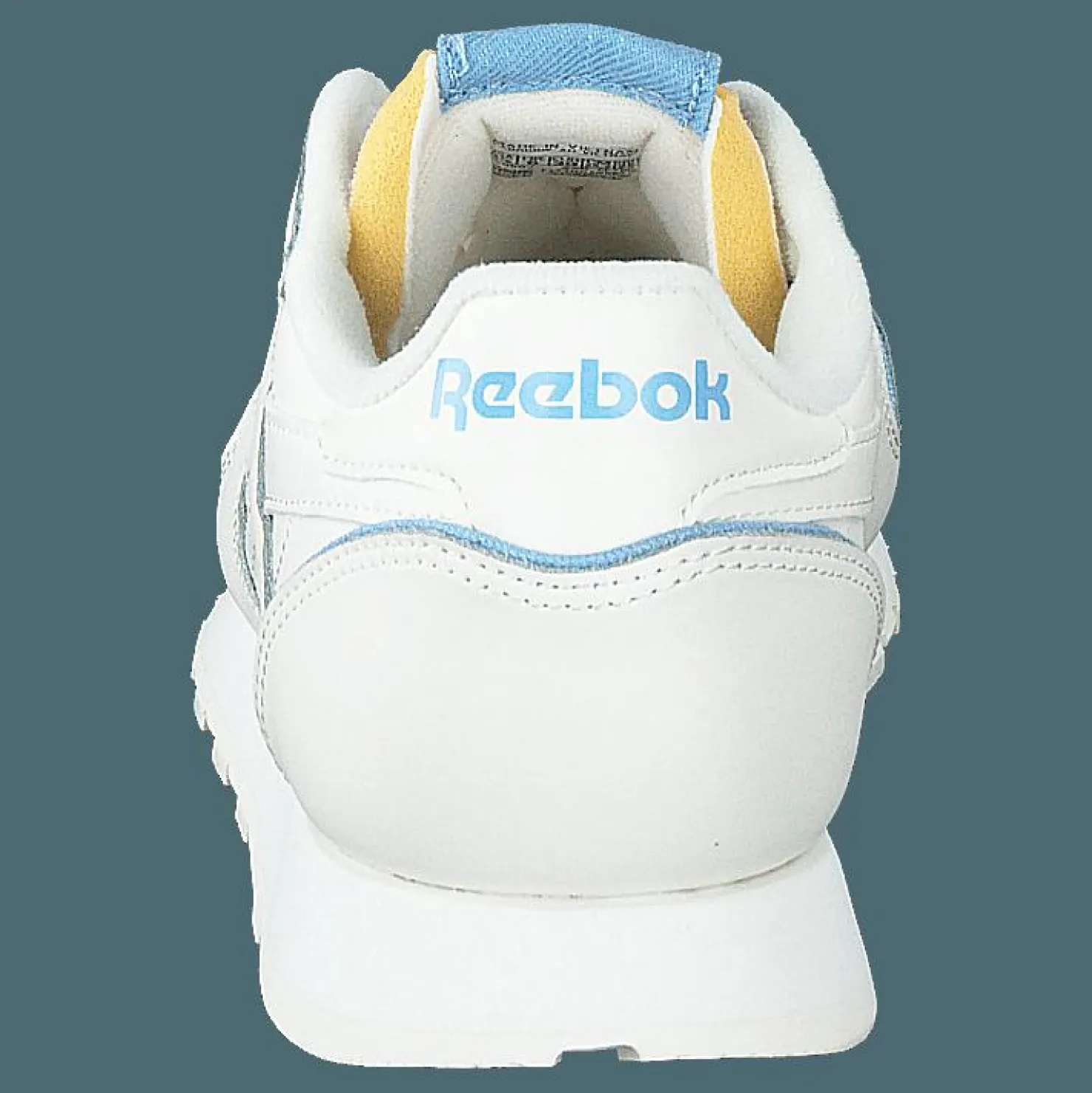 Reebok Classic Cl Lthr Chalk/chalk/washed Indigo Vit New