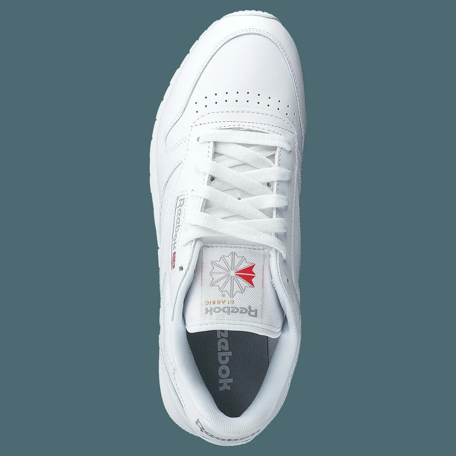 Reebok Classic CL LTHR Int-White Vit Outlet
