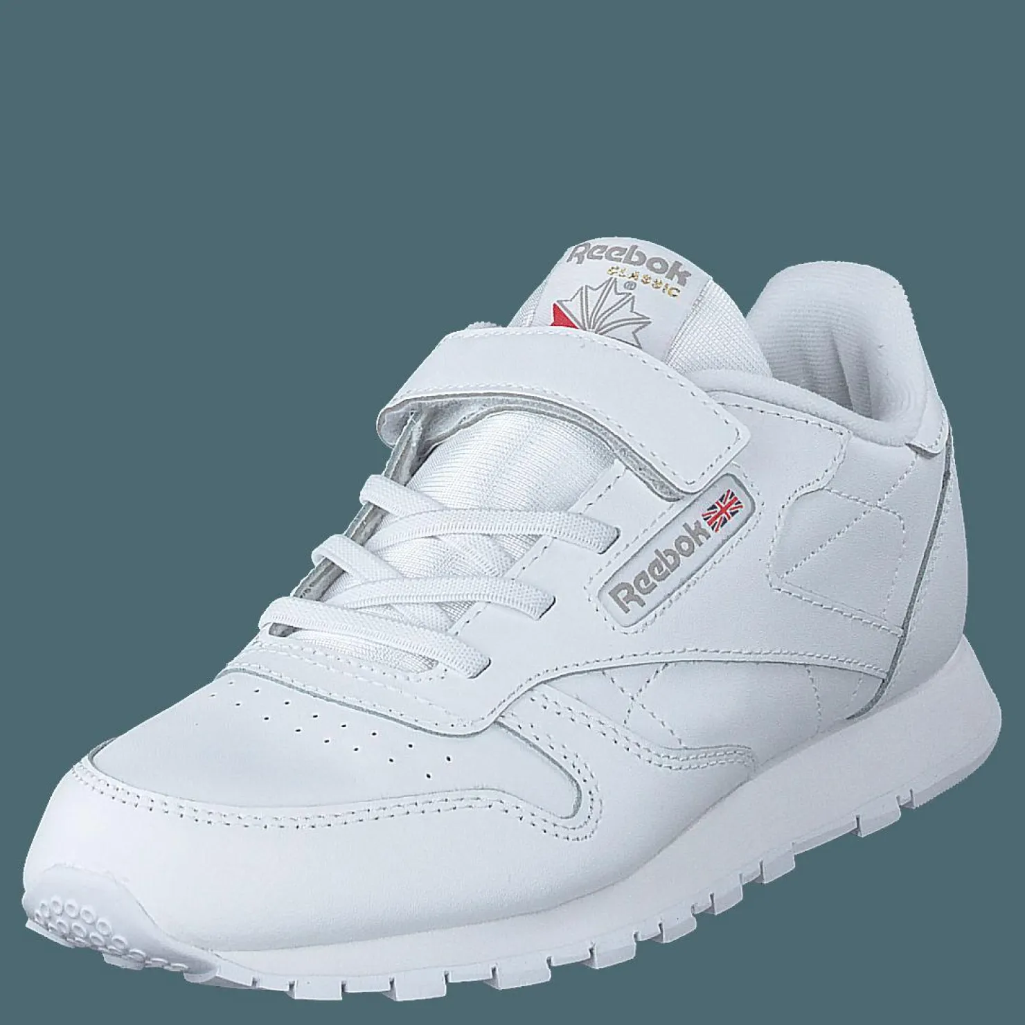 Reebok Classic Cl Lthr 1v White/carbon/vecblu Vit Best