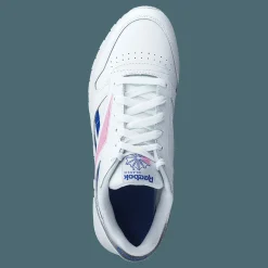 Reebok Classic Cl Lthr White/humble Blue/jasmine Pink Vit Sale