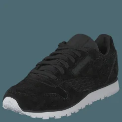 Reebok Classic Cl Lthr Woven EMB Black/White Svart Hot