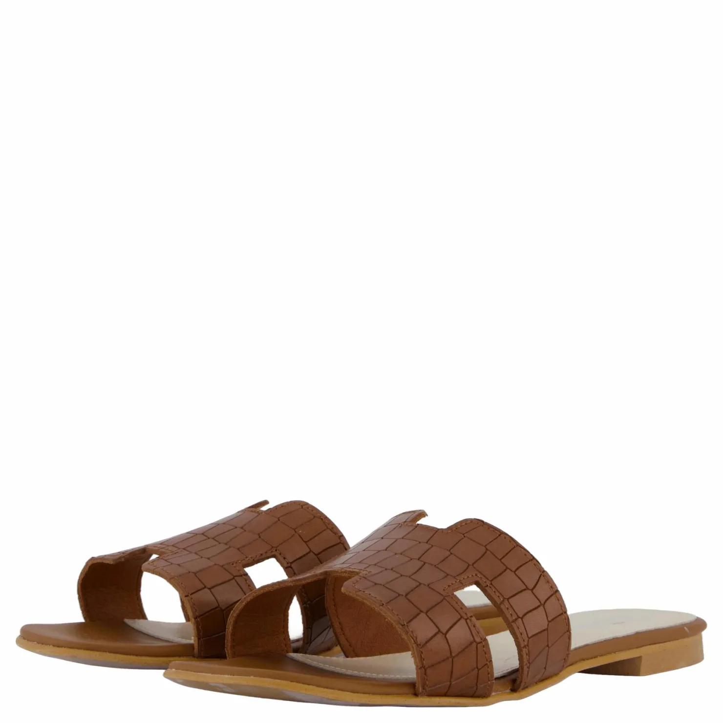 Shoe Biz Claire Croco Brown Sale
