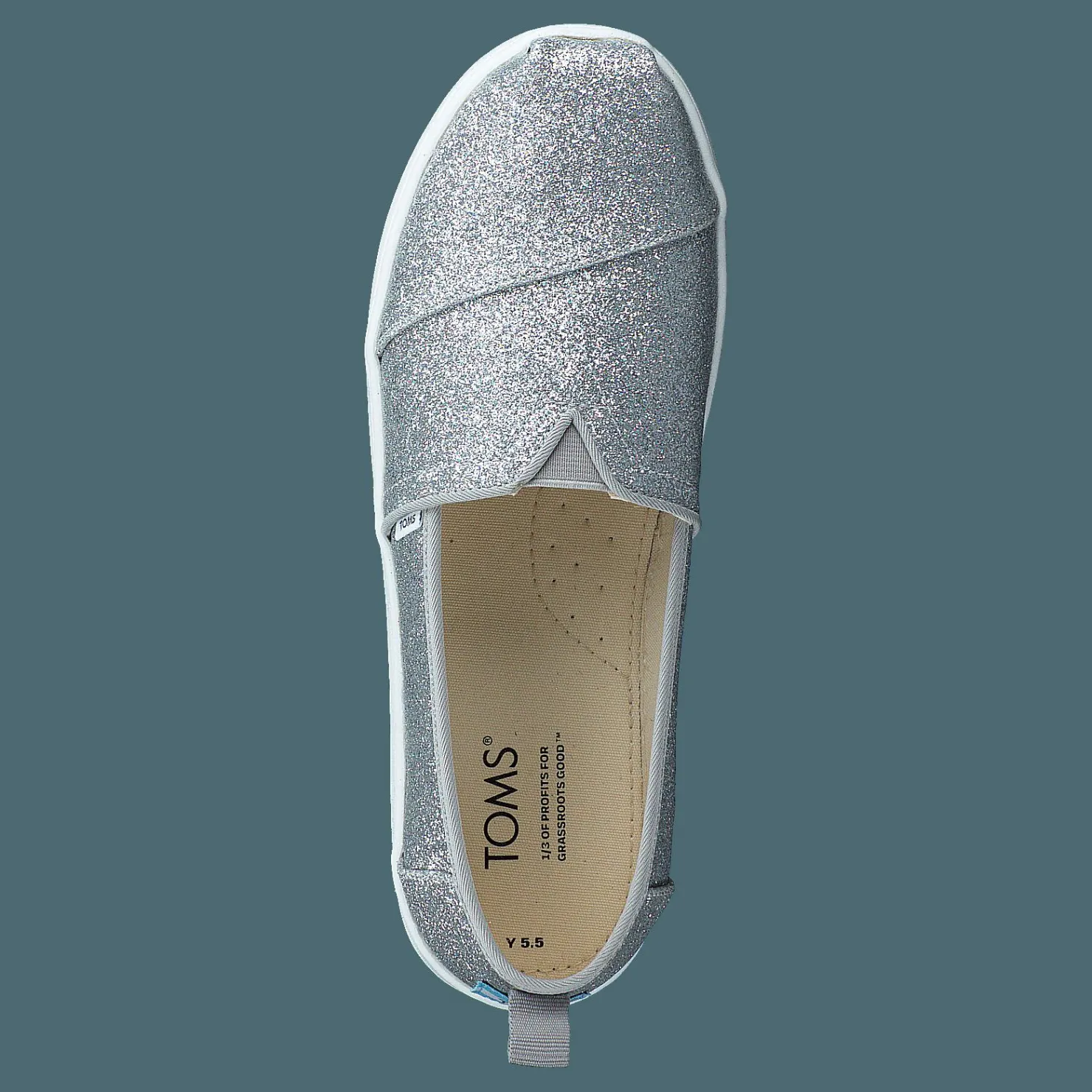 Toms Classic Alp Glimmer Silver Iridescent Silver och Metallisk Discount