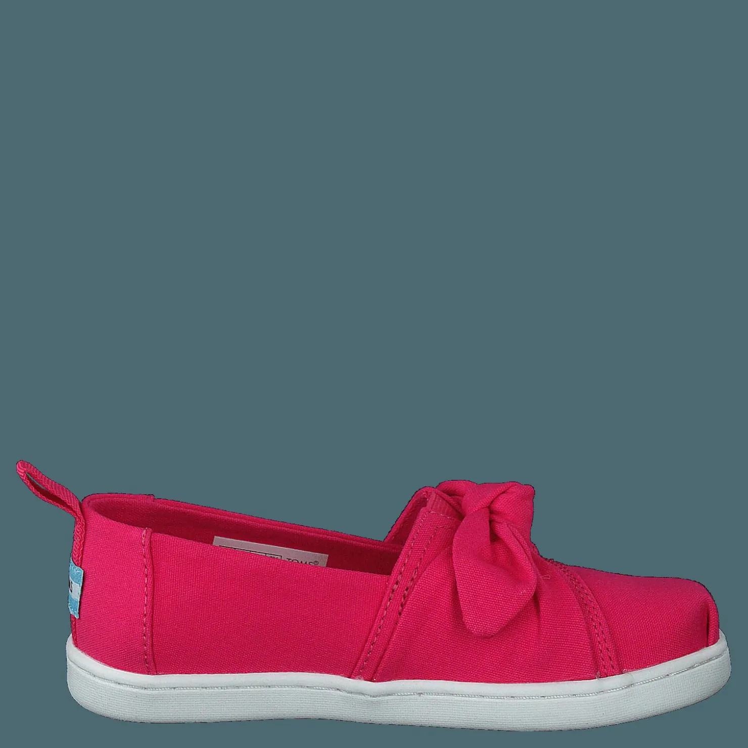 Toms Classic Canvas Ruffle Tiny Raspberry Rosa Best