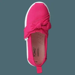Toms Classic Canvas Ruffle Tiny Raspberry Rosa Best