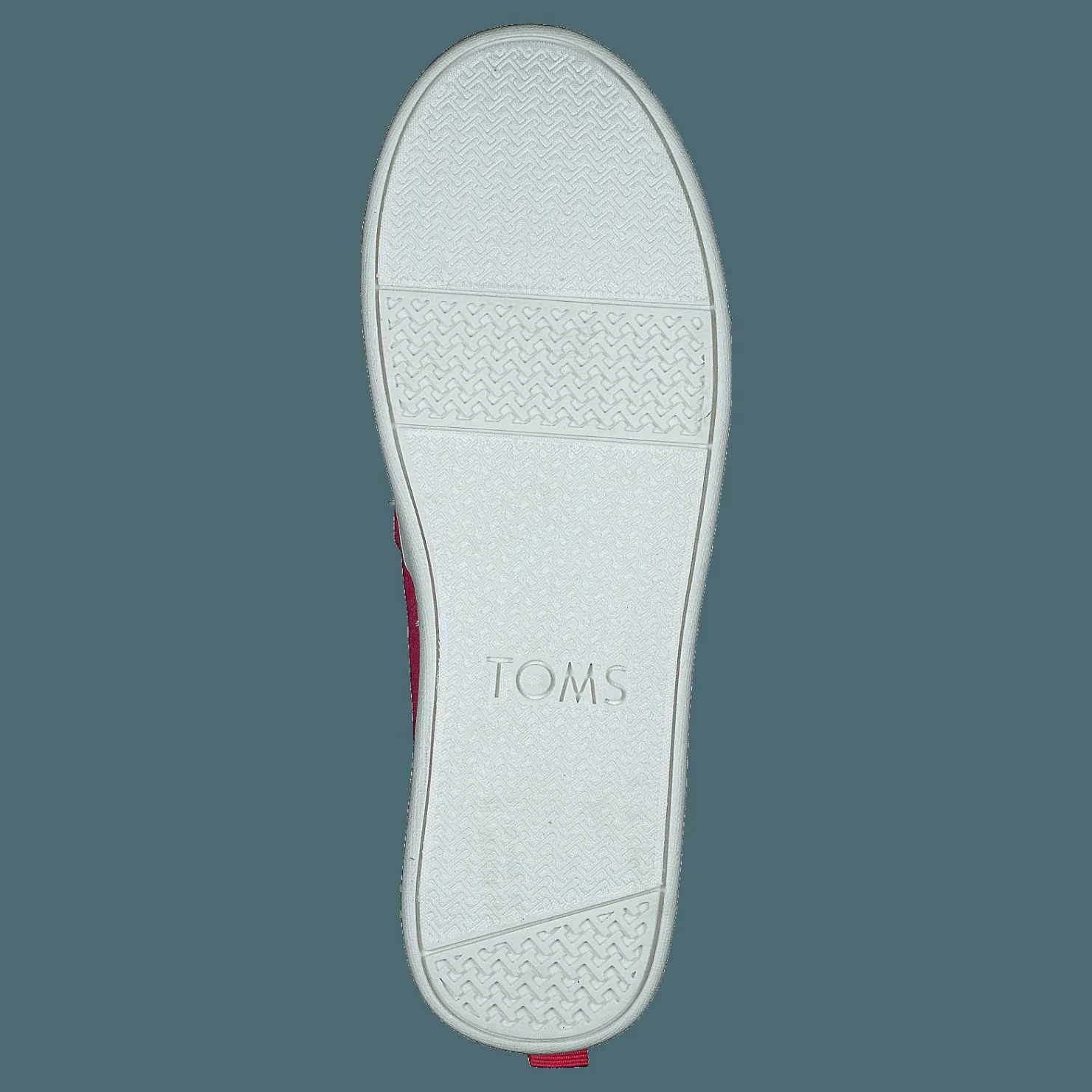 Toms Classic Canvas Ruffle Youth Raspberry Rosa Hot